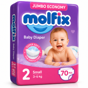 Molfix Diapers Small | Size 2 | 70 Pcs