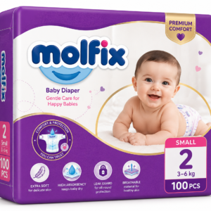 Molfix Diapers Small | Size 2 | 100 Pcs
