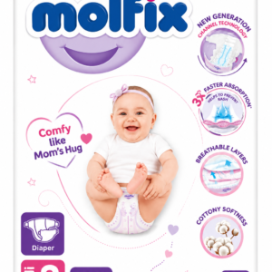 Molfix Diapers Medium | Size 3 | 56 Pcs