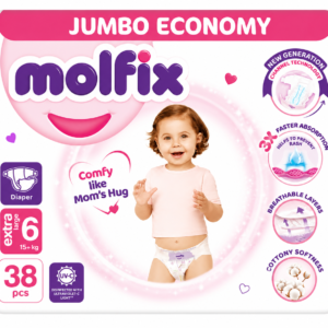 Molfix Diapers XXL | Size 6 | 38 Pcs