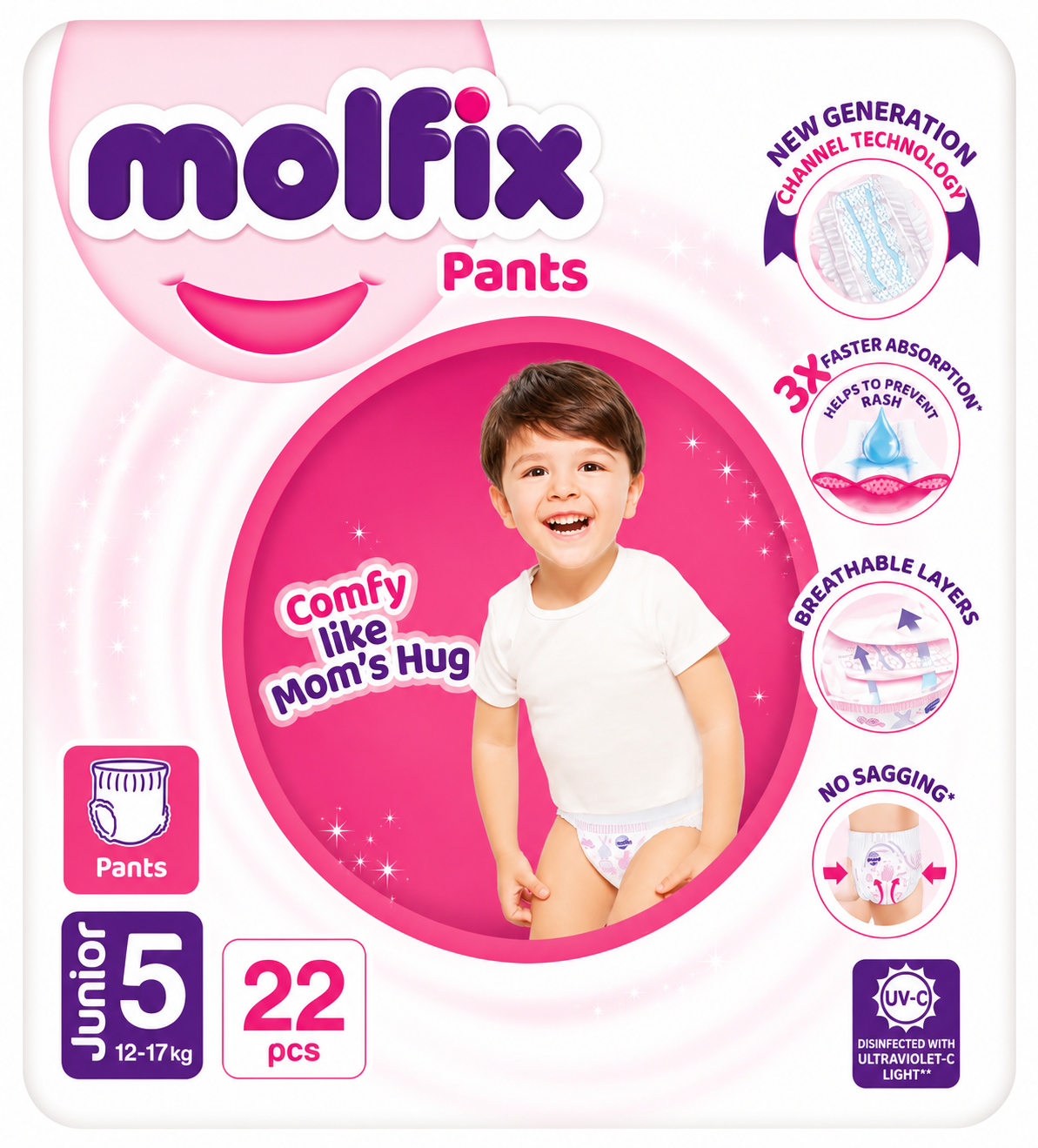 Molfix Pants XL | Size 5 | 22 Pcs