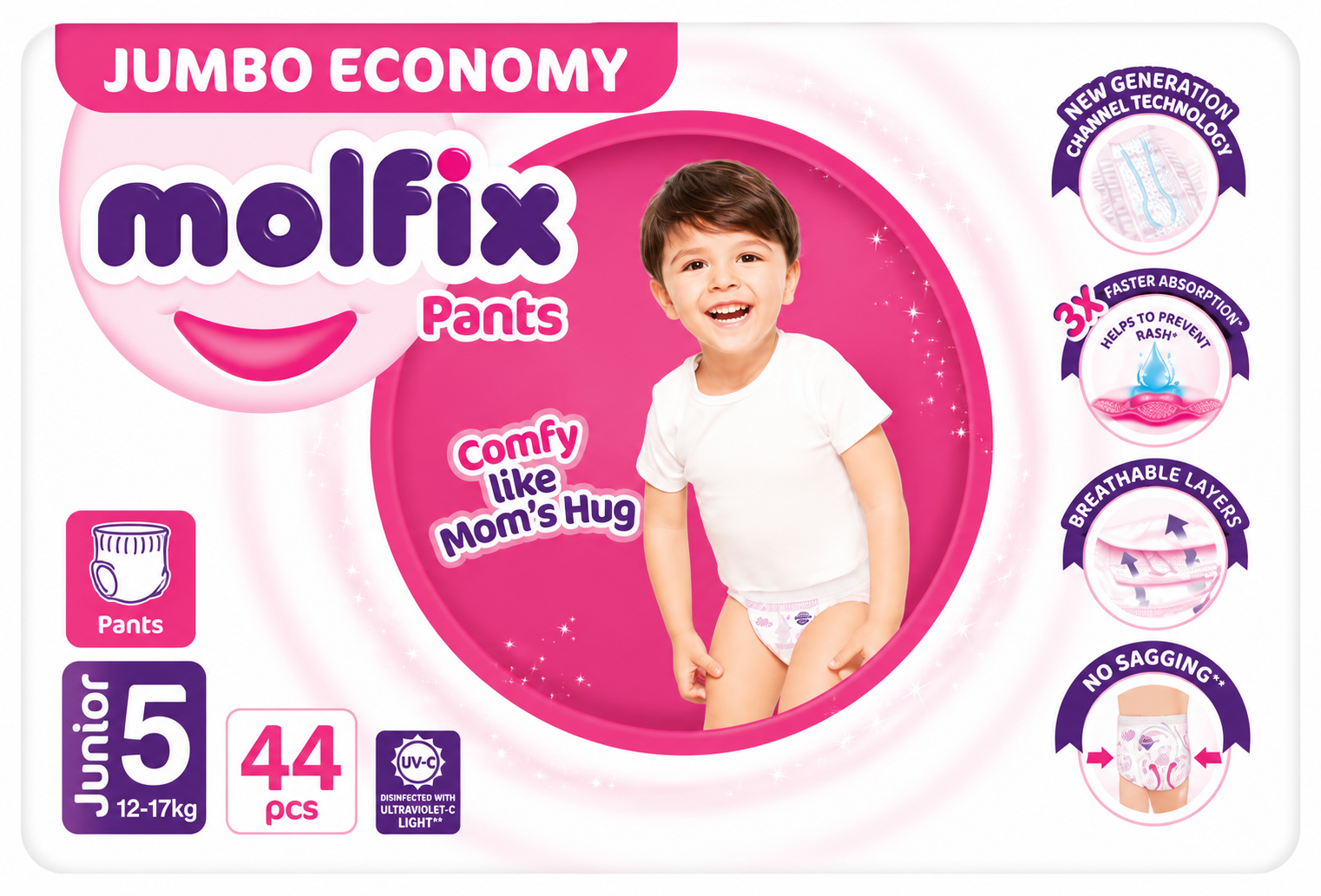 Molfix Pants XL | Size 5 | 44 Pcs