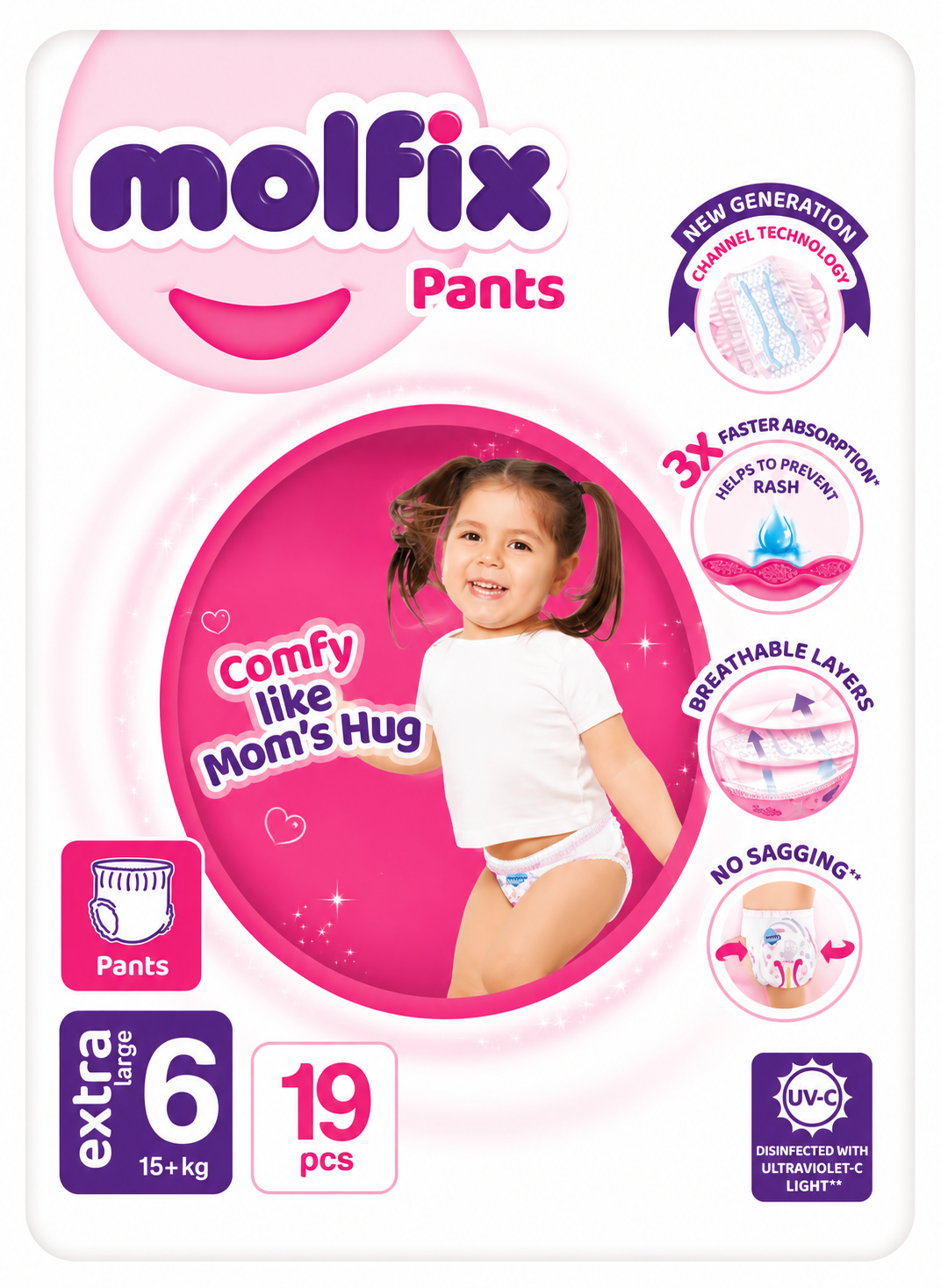 Molfix Pants XXL | Size 6 | 19 Pcs