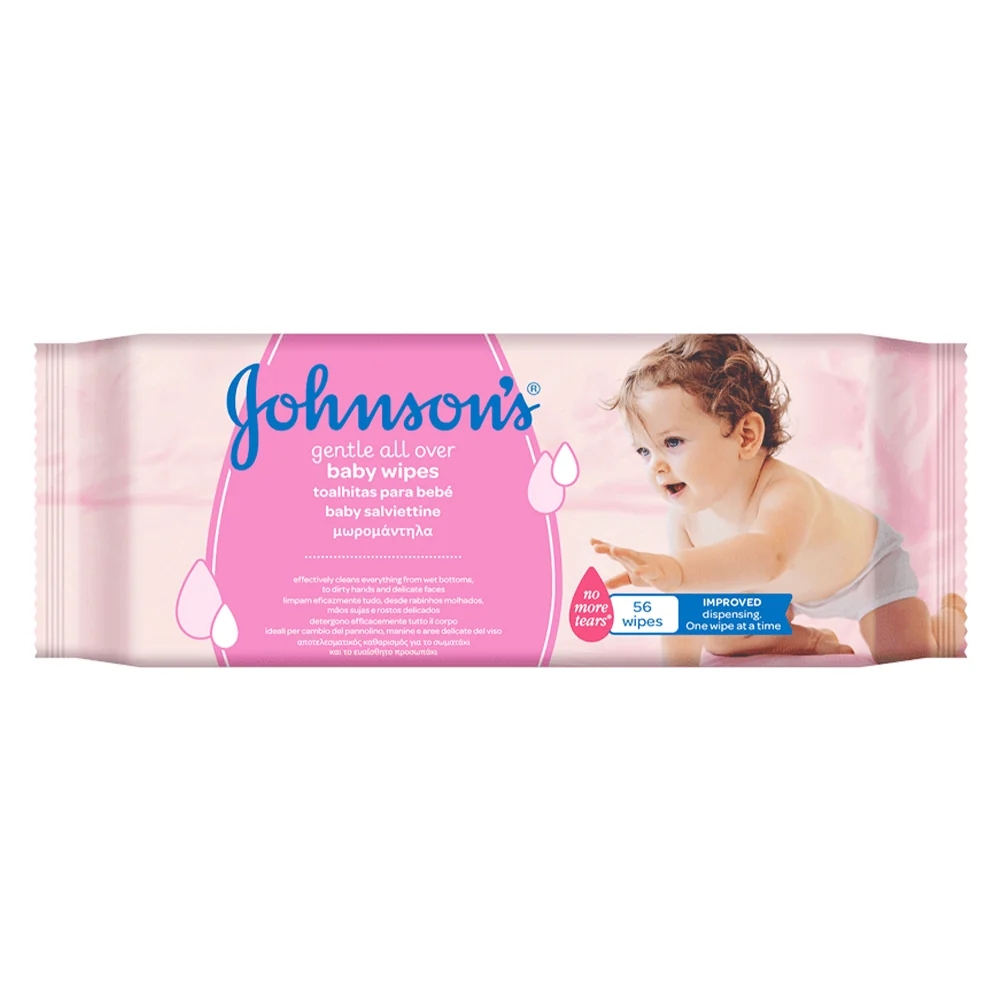 Johnson's Gentle All Over Baby Wipes | 56-Pack