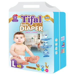 Tifal Diapers Large | Size 4 | 40 pcs