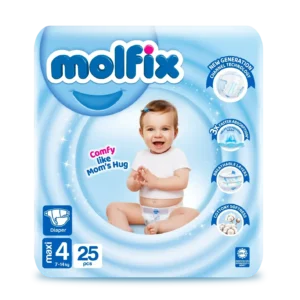 Molfix Diapers Large | Size 4 | 25 Pcs