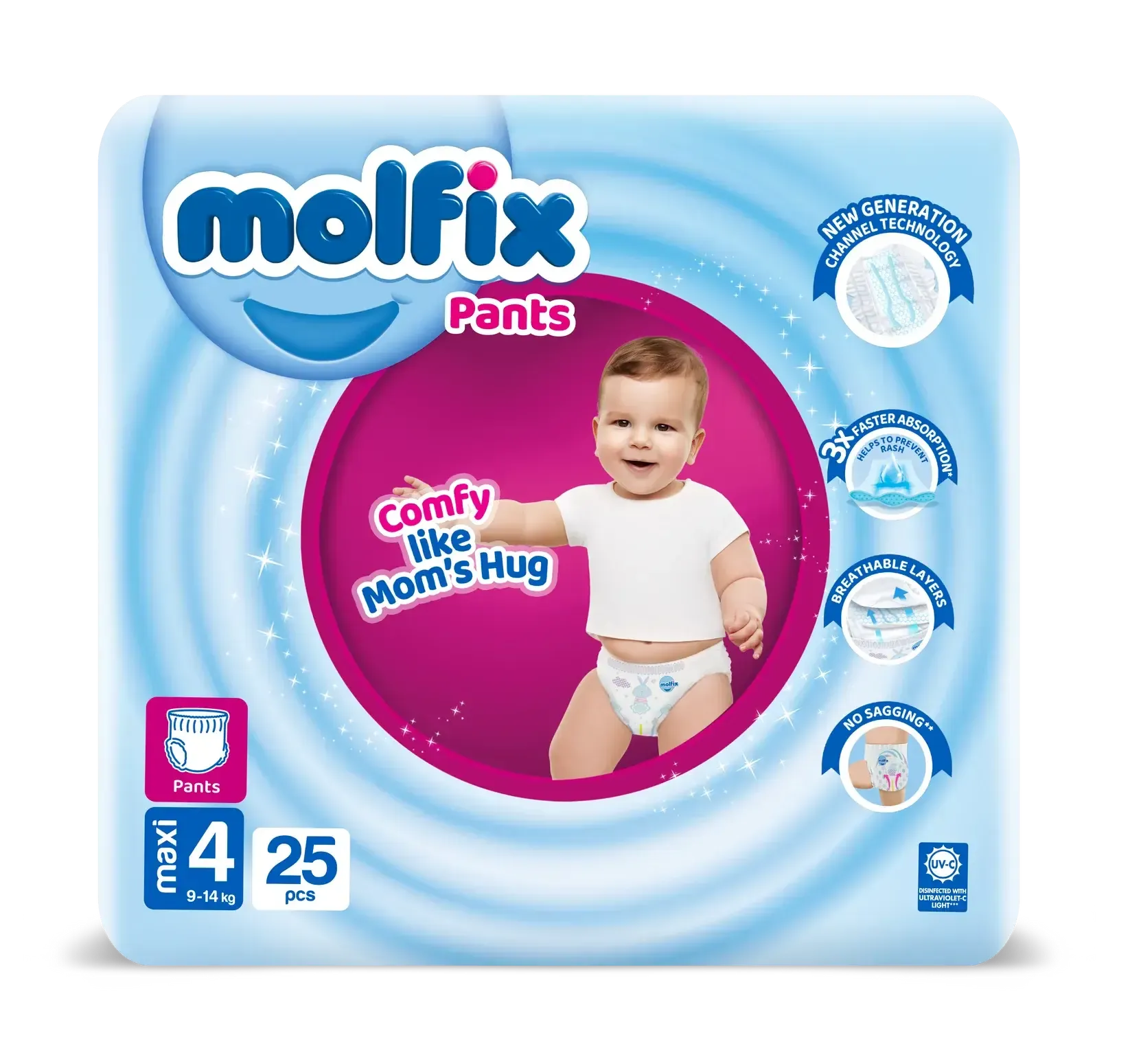 Molfix Pants Large | Size 4 | 25 Pcs
