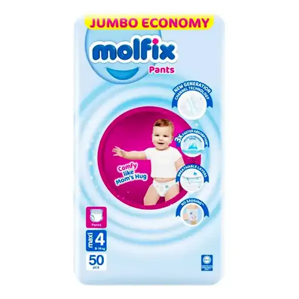 Molfix Pants Large | Size 4 | 50 Pcs